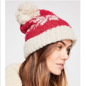 Free People Snow Bird Pom Beanie